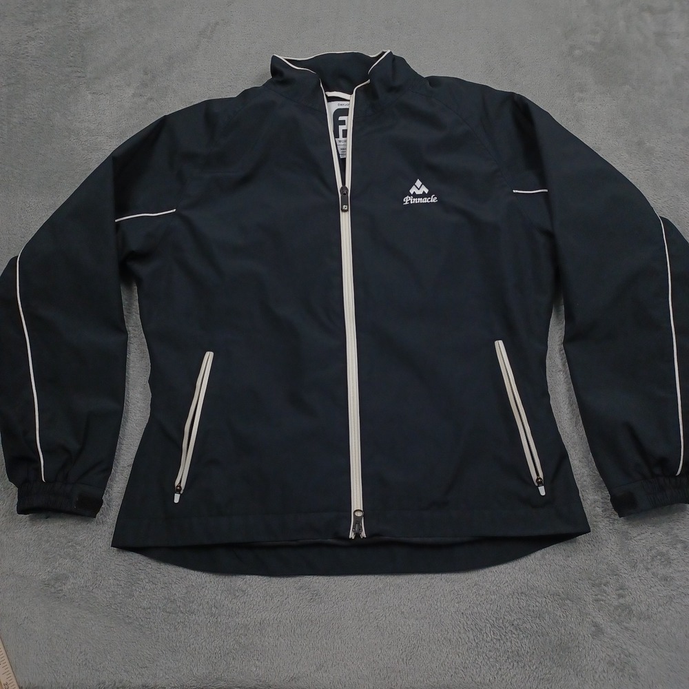 Footjoy‎ Jacket Womens Medium Black Dryjoys Golf Outdoor Full Zip Pockets